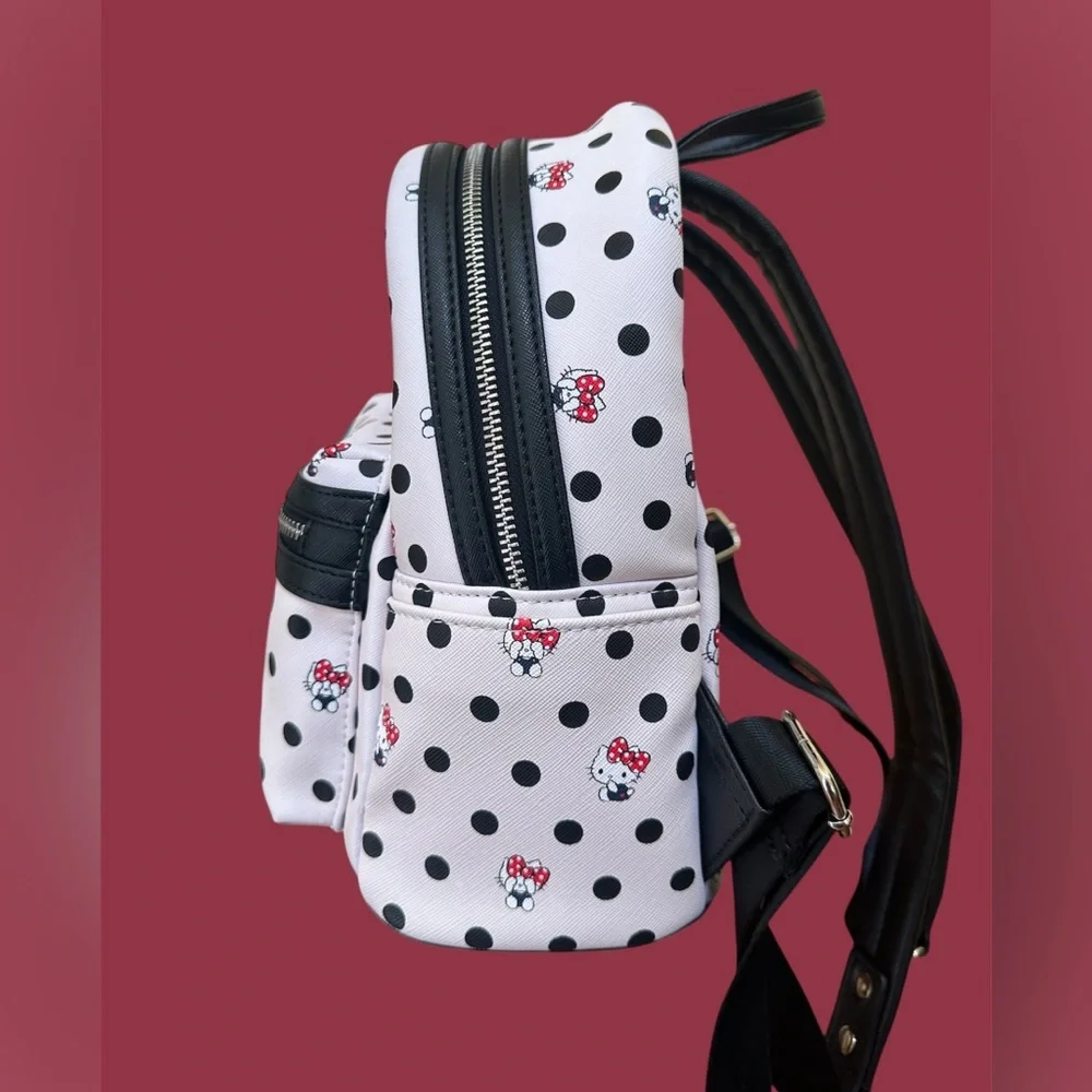 Loungefly Loves Hello Kitty EUC Polka Dot Backpack - Picture 3 of 9